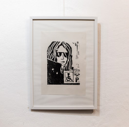 Helen Seymour: 'Just One More Thing'. Lino print, 2022 